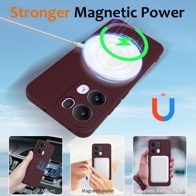 For OPPO Reno13 Pro 5G Global Shockproof Silicone Magsafe Phone Case