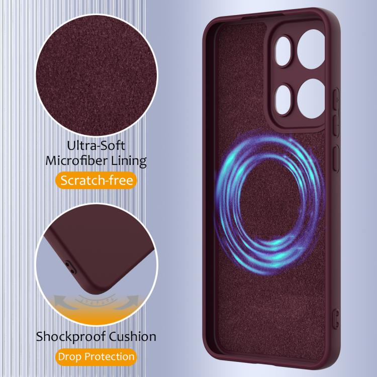 For OPPO Reno13 Pro 5G Global Shockproof Silicone Magsafe Phone Case