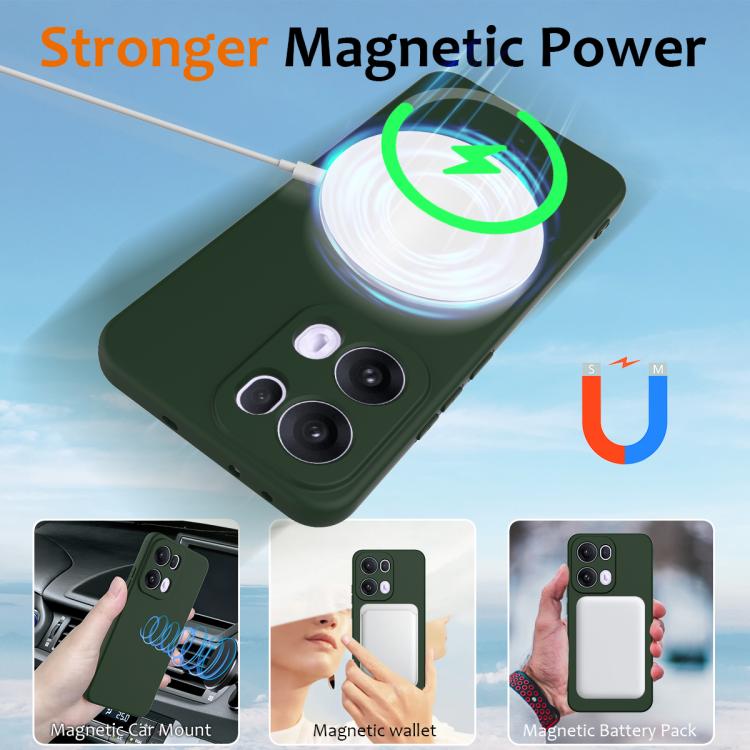 For OPPO Reno13 Pro 5G Global Shockproof Silicone Magsafe Phone Case