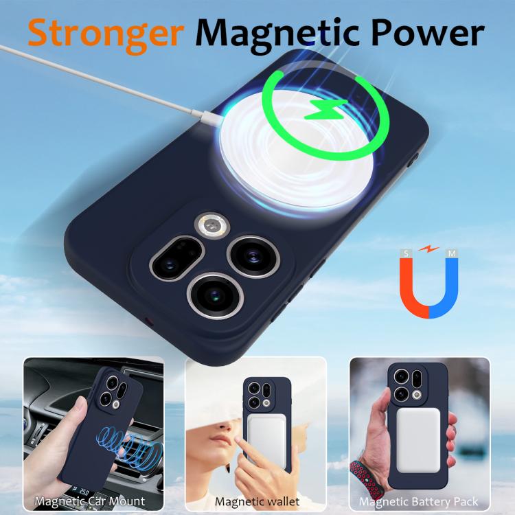 For OPPO Find X9 Shockproof Silicone Magsafe Phone Case