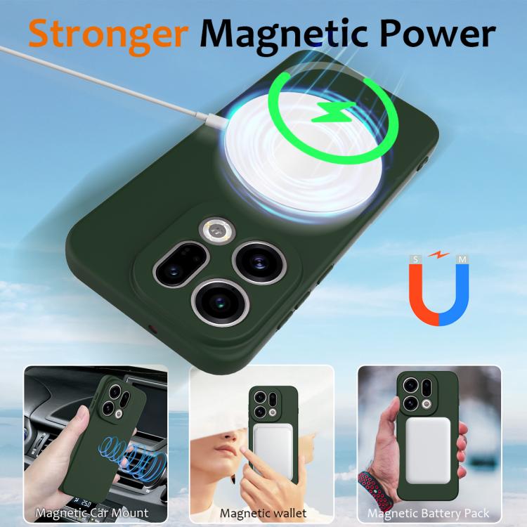 For OPPO Find X9 Shockproof Silicone Magsafe Phone Case