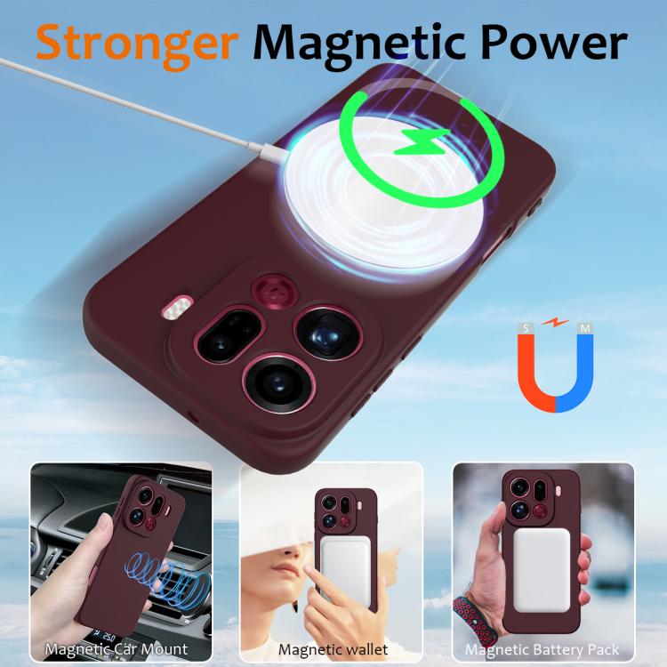 For OPPO Find X9 Pro Shockproof Silicone Magsafe Phone Case