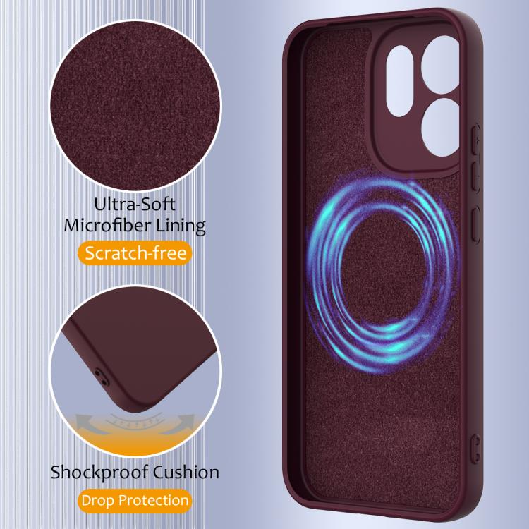 For OPPO Reno15 Pro Max 5G Global Shockproof Silicone Magsafe Phone Case