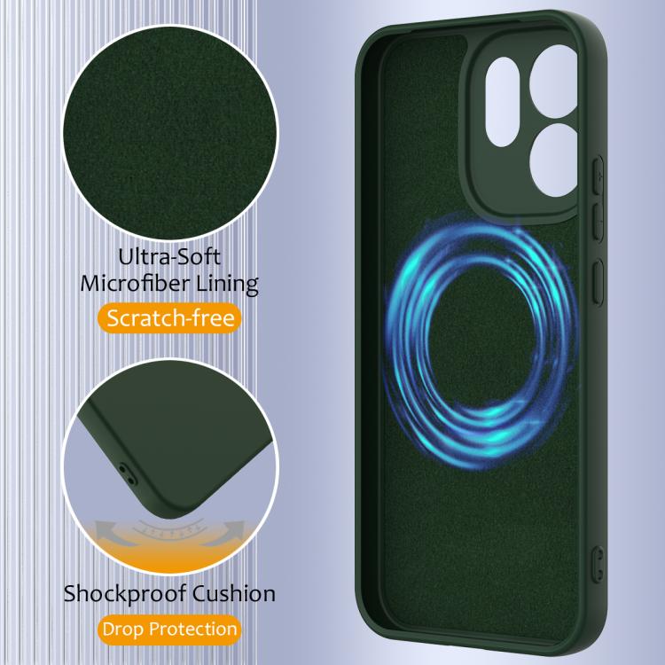 For OPPO Reno15 Pro Max 5G Global Shockproof Silicone Magsafe Phone Case