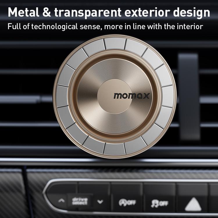 MOMAX CM35 1-Move Relaxaire Aluminum Alloy Magnetic Car Aromatherapy Holder