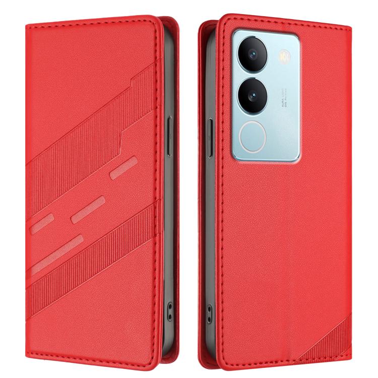 For vivo S17 / V29 5G Global Embossed Multi-functional Wallet Retro Leather Phone Case