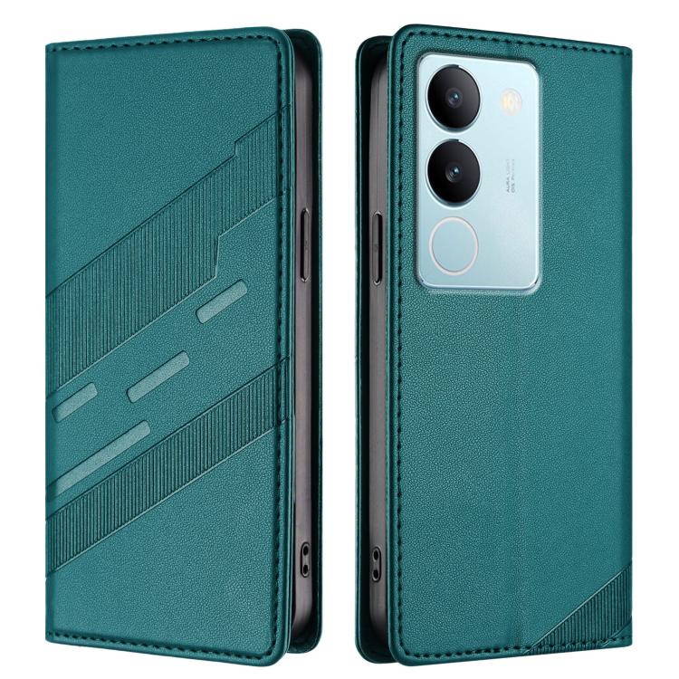 For vivo S17 / V29 5G Global Embossed Multi-functional Wallet Retro Leather Phone Case