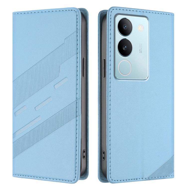 For vivo S17 / V29 5G Global Embossed Multi-functional Wallet Retro Leather Phone Case