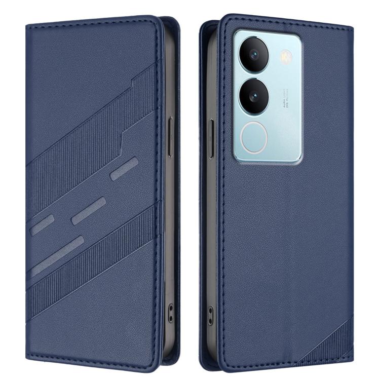 For vivo S17 / V29 5G Global Embossed Multi-functional Wallet Retro Leather Phone Case