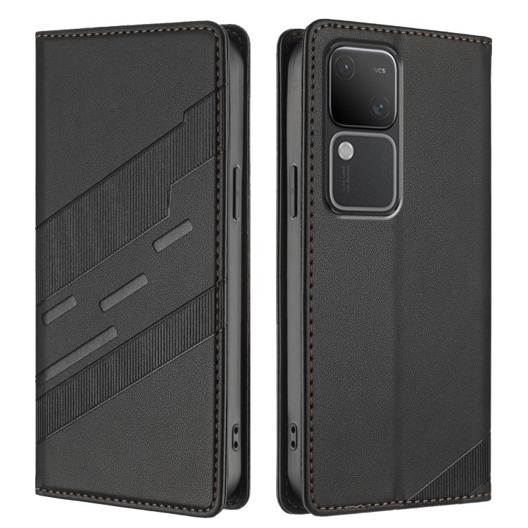 For vivo S18 / S18 Pro Embossed Multi-functional Wallet Retro Leather Phone Case