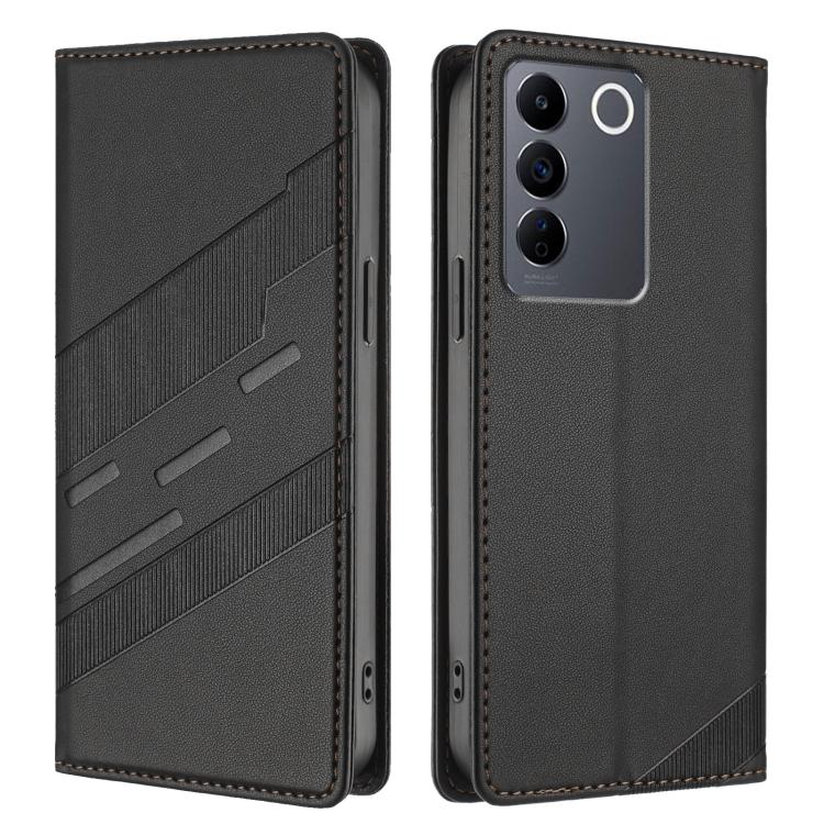For vivo V27 5G / V27 Pro 5G Embossed Multi-functional Wallet Retro Leather Phone Case