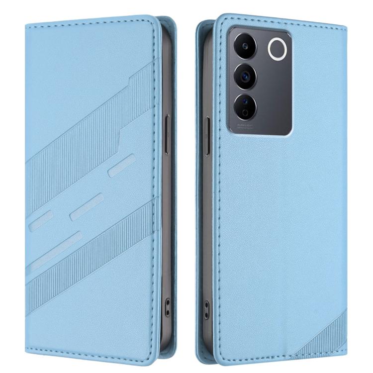 For vivo V27 5G / V27 Pro 5G Embossed Multi-functional Wallet Retro Leather Phone Case