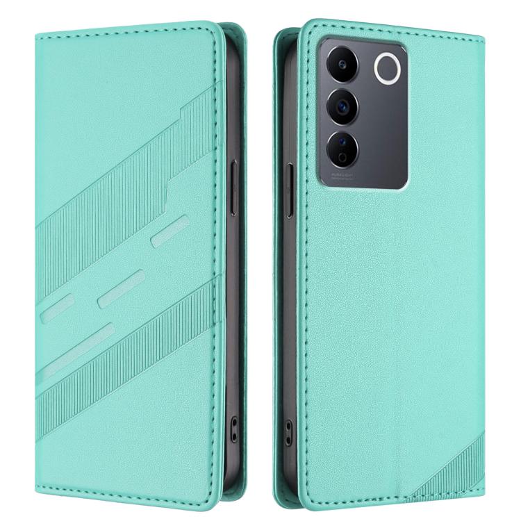 For vivo V27e 4G Global Embossed Multi-functional Wallet Retro Leather Phone Case