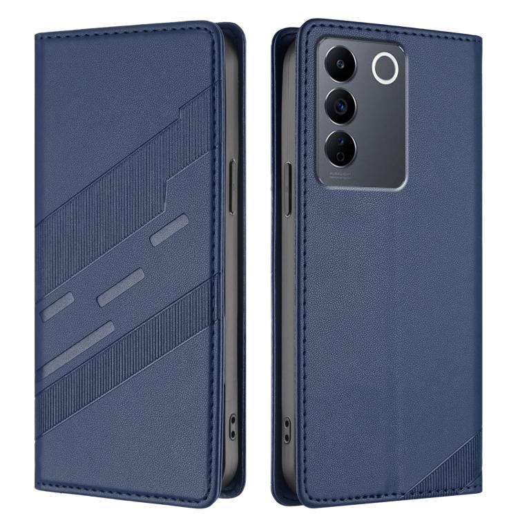 For vivo V27e 4G Global Embossed Multi-functional Wallet Retro Leather Phone Case
