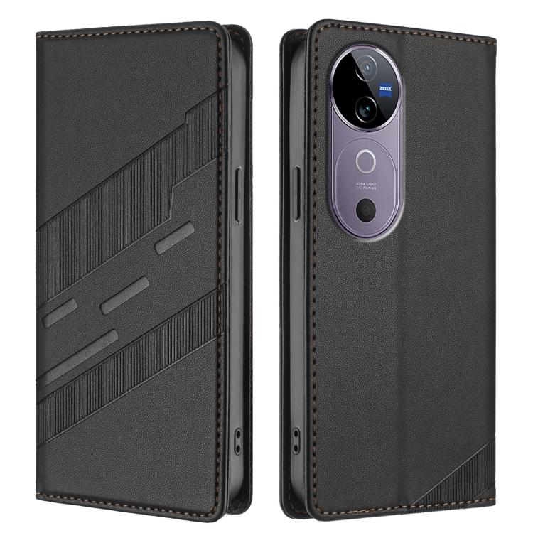 For vivo V40 5G Global Embossed Multi-functional Wallet Retro Leather Phone Case