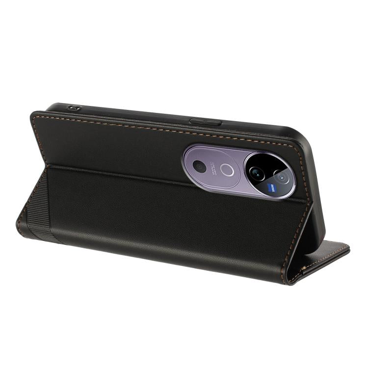 For vivo V40 5G Global Embossed Multi-functional Wallet Retro Leather Phone Case