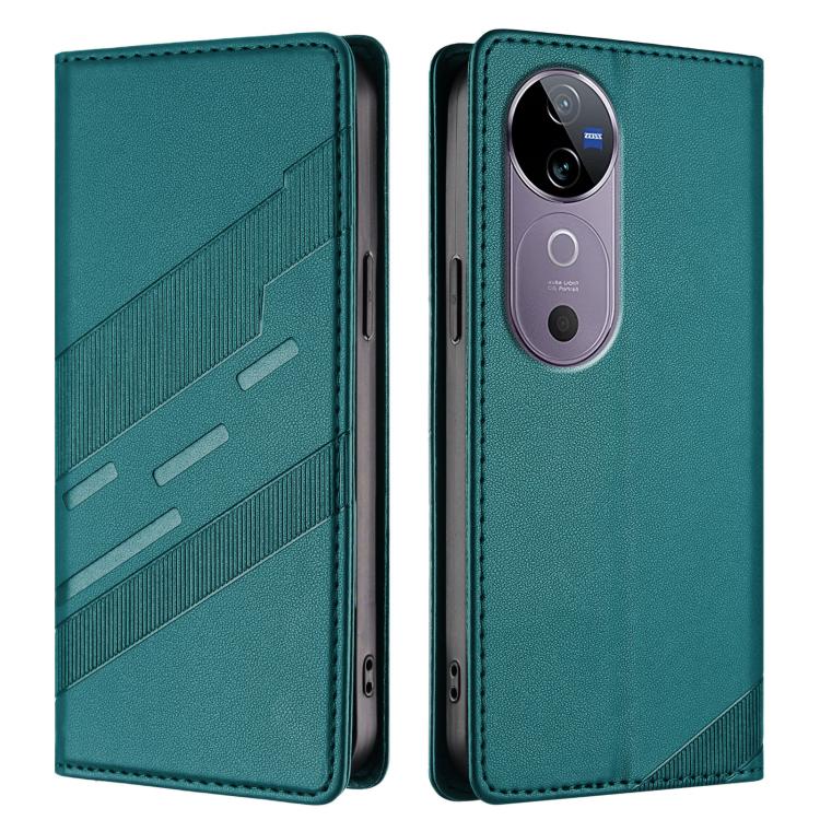 For vivo V40 5G Global Embossed Multi-functional Wallet Retro Leather Phone Case