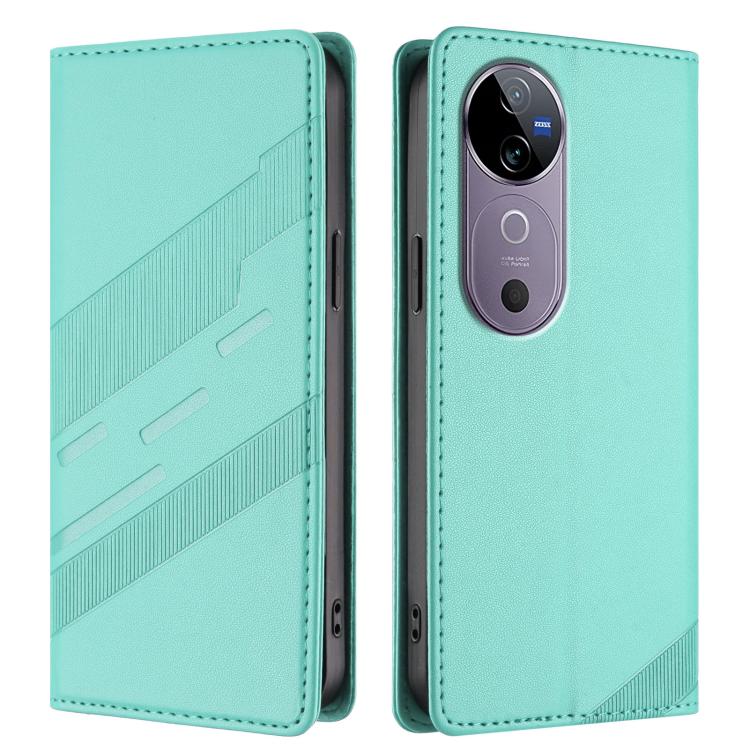 For vivo V40 5G Global Embossed Multi-functional Wallet Retro Leather Phone Case