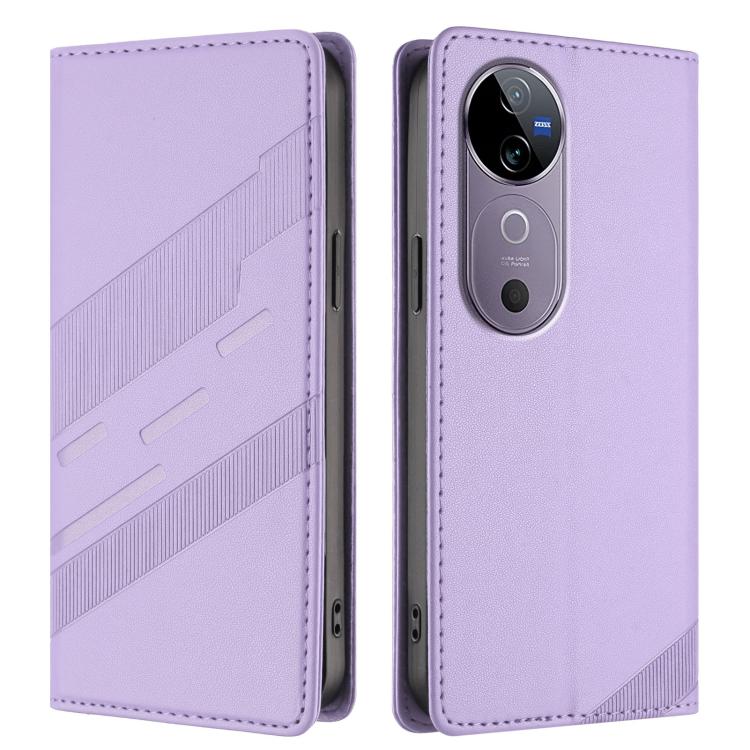 For vivo V40 5G Global Embossed Multi-functional Wallet Retro Leather Phone Case