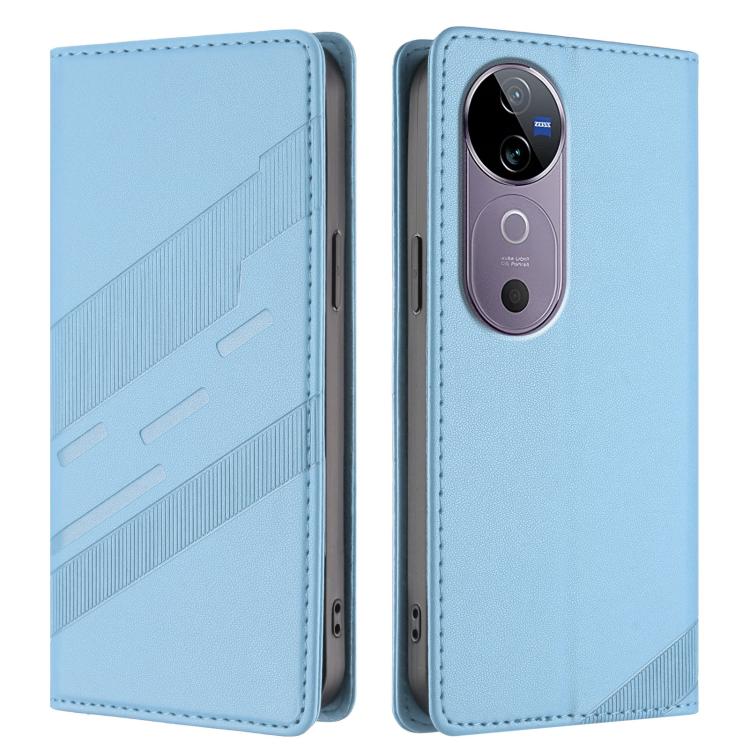 For vivo V40 5G Global Embossed Multi-functional Wallet Retro Leather Phone Case