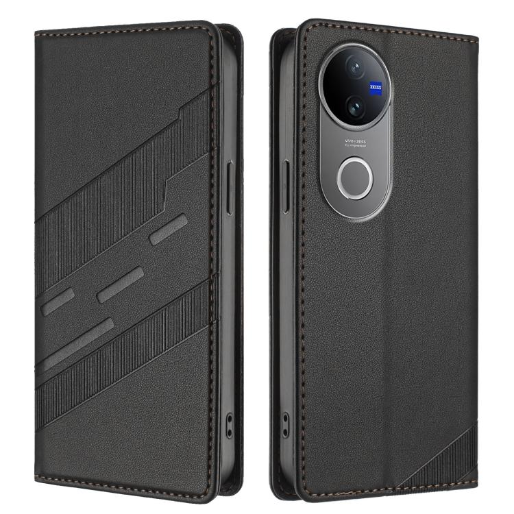 For vivo V50 5G Global Embossed Multi-functional Wallet Retro Leather Phone Case