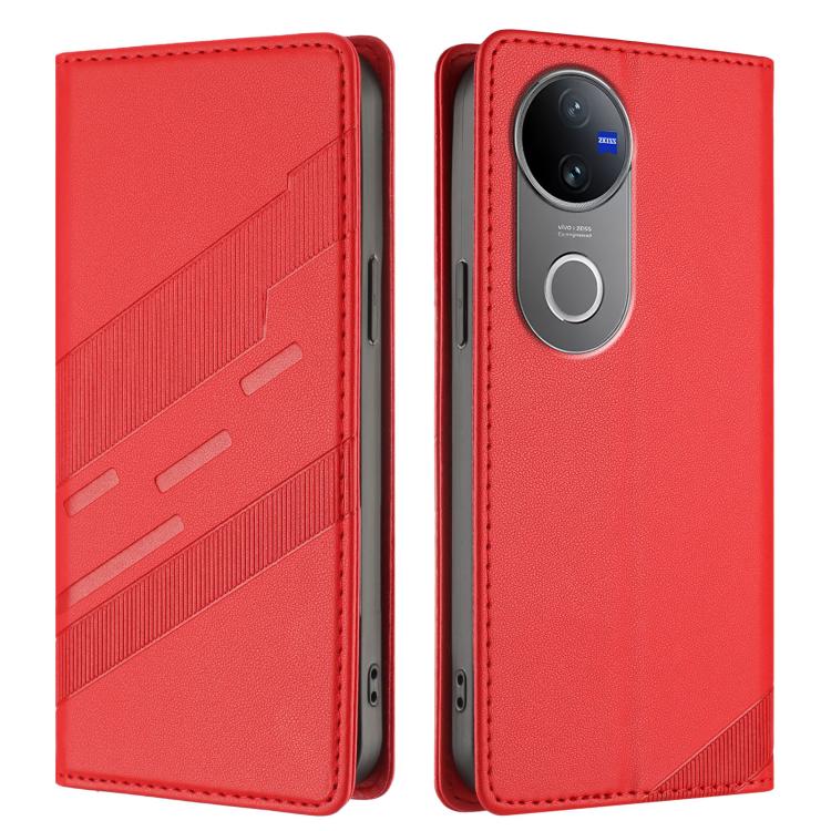 For vivo V50 5G Global Embossed Multi-functional Wallet Retro Leather Phone Case