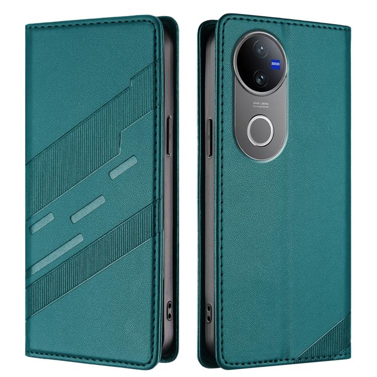 For vivo V50 5G Global Embossed Multi-functional Wallet Retro Leather Phone Case