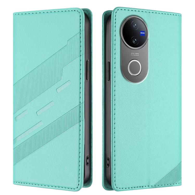 For vivo V50 5G Global Embossed Multi-functional Wallet Retro Leather Phone Case