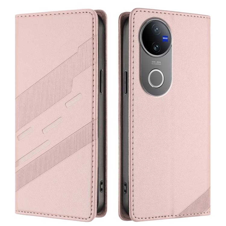 For vivo V50 5G Global Embossed Multi-functional Wallet Retro Leather Phone Case