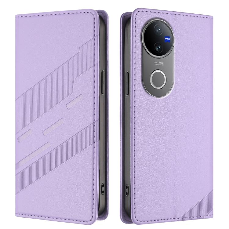 For vivo V50 5G Global Embossed Multi-functional Wallet Retro Leather Phone Case