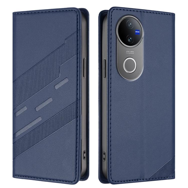For vivo V50 5G Global Embossed Multi-functional Wallet Retro Leather Phone Case