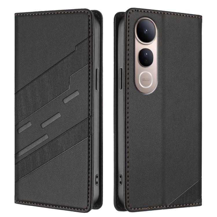 For vivo V50 Lite 5G Embossed Multi-functional Wallet Retro Leather Phone Case