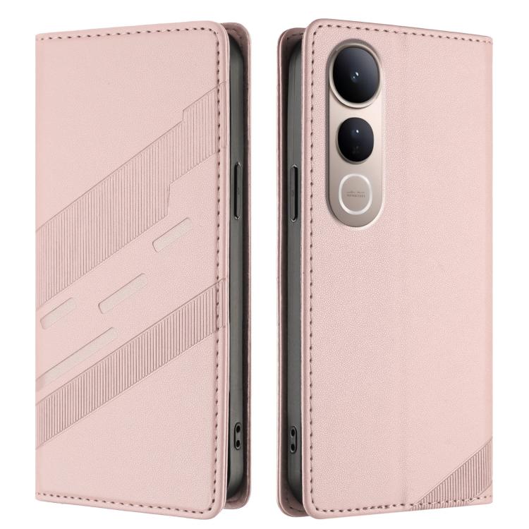 For vivo V50 Lite 5G Embossed Multi-functional Wallet Retro Leather Phone Case