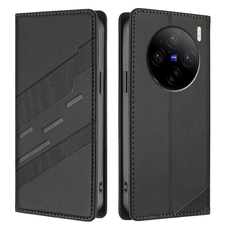 For vivo X100s 5G Global Embossed Multi-functional Wallet Retro Leather Phone Case