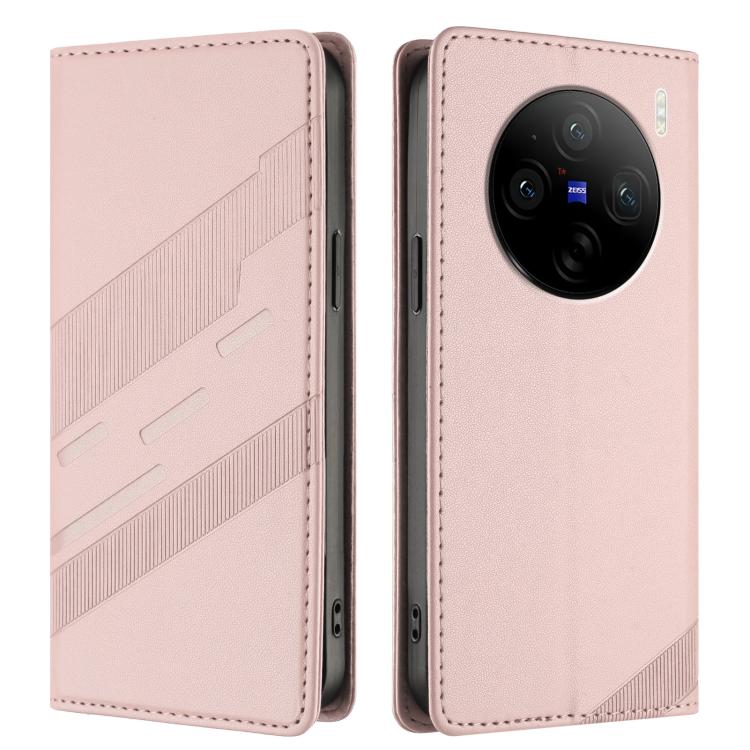 For vivo X100s 5G Global Embossed Multi-functional Wallet Retro Leather Phone Case