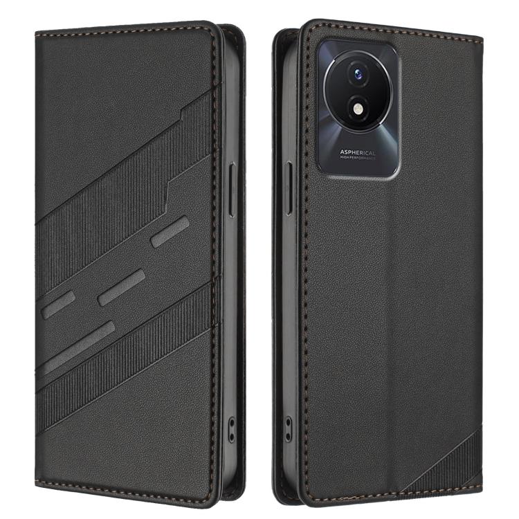 For vivo Y02A 4G / Y02 4G / Y11 2023 Embossed Multi-functional Wallet Retro Leather Phone Case