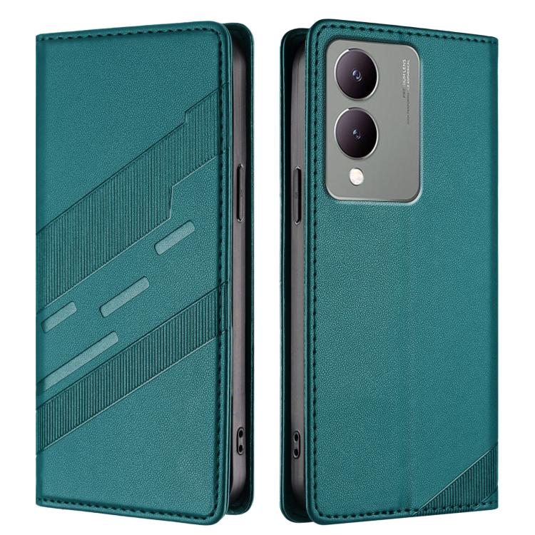 For vivo Y17s 4G Global Embossed Multi-functional Wallet Retro Leather Phone Case