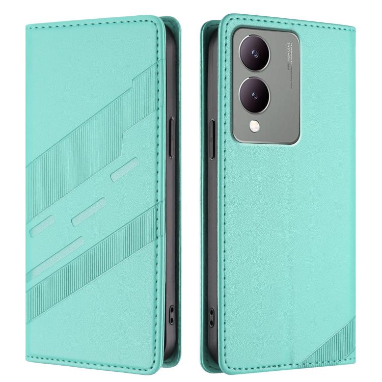 For vivo Y17s 4G Global Embossed Multi-functional Wallet Retro Leather Phone Case
