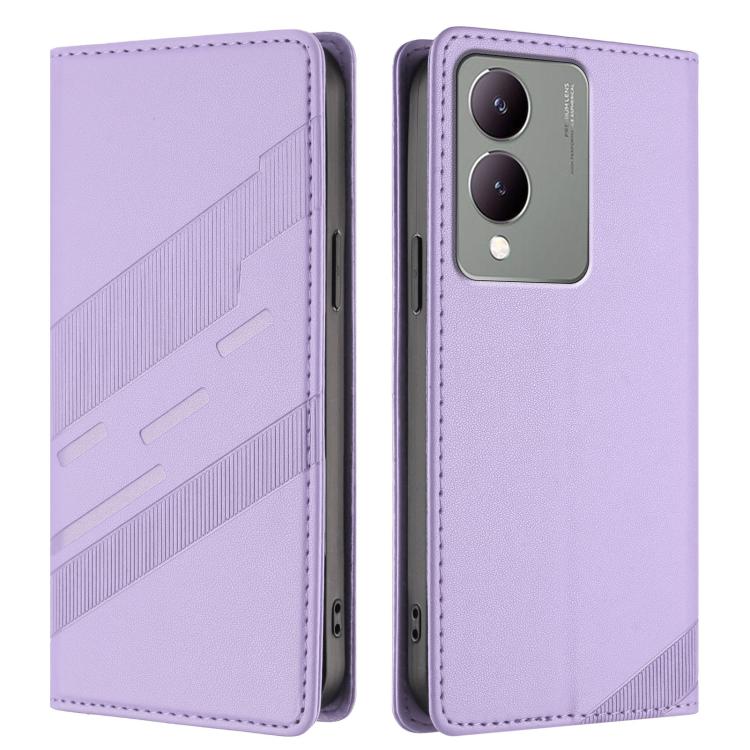 For vivo Y17s 4G Global Embossed Multi-functional Wallet Retro Leather Phone Case