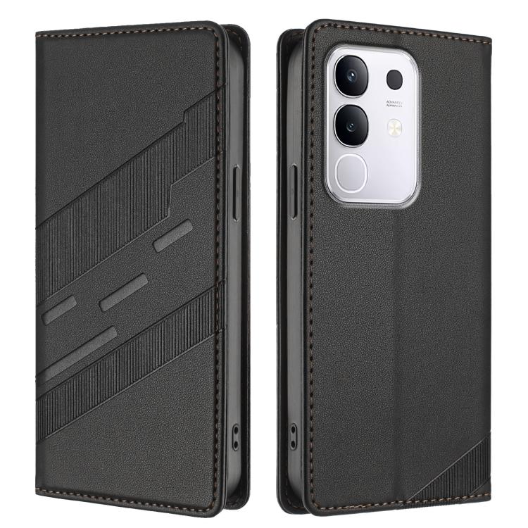 For vivo Y29 4G Global Embossed Multi-functional Wallet Retro Leather Phone Case
