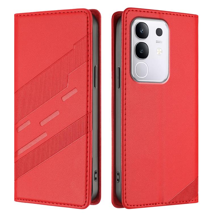 For vivo Y29 4G Global Embossed Multi-functional Wallet Retro Leather Phone Case