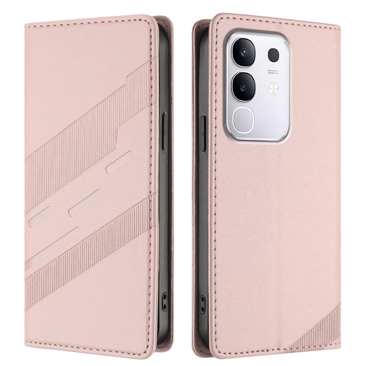 For vivo Y29 4G Global Embossed Multi-functional Wallet Retro Leather Phone Case