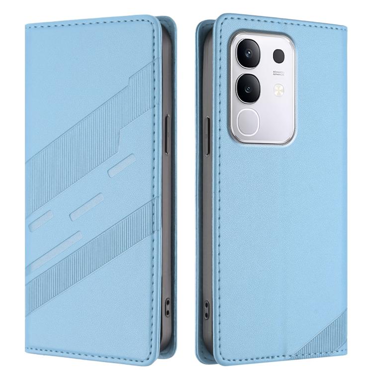For vivo Y29 4G Global Embossed Multi-functional Wallet Retro Leather Phone Case