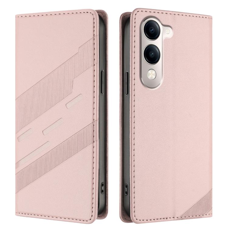 For vivo Y29s 5G Global Embossed Multi-functional Wallet Retro Leather Phone Case