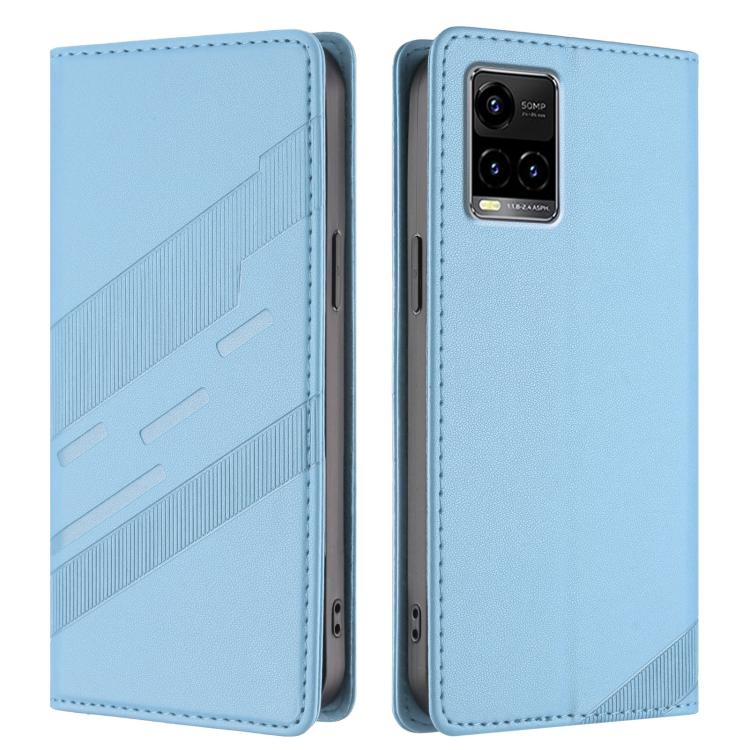 For vivo Y33s 4G Global Embossed Multi-functional Wallet Retro Leather Phone Case