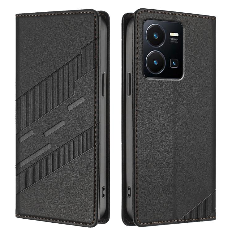 For vivo Y35 4G Global Embossed Multi-functional Wallet Retro Leather Phone Case