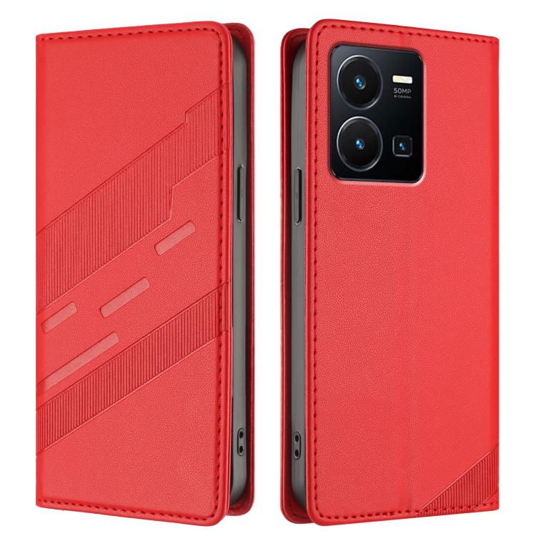 For vivo Y35 4G Global Embossed Multi-functional Wallet Retro Leather Phone Case