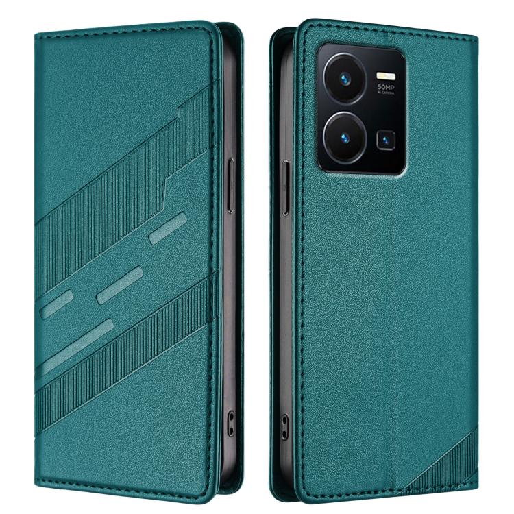 For vivo Y35 4G Global Embossed Multi-functional Wallet Retro Leather Phone Case