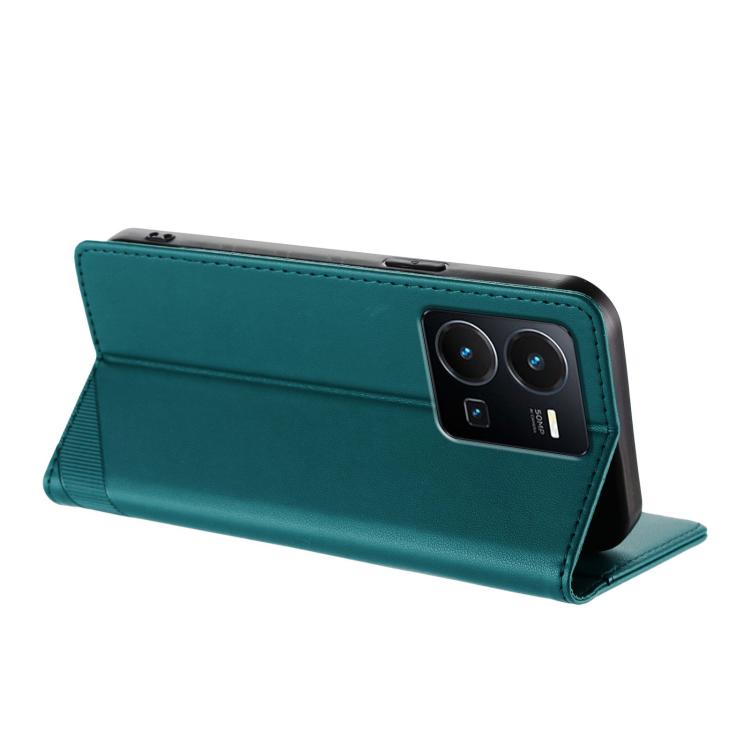 For vivo Y35 4G Global Embossed Multi-functional Wallet Retro Leather Phone Case