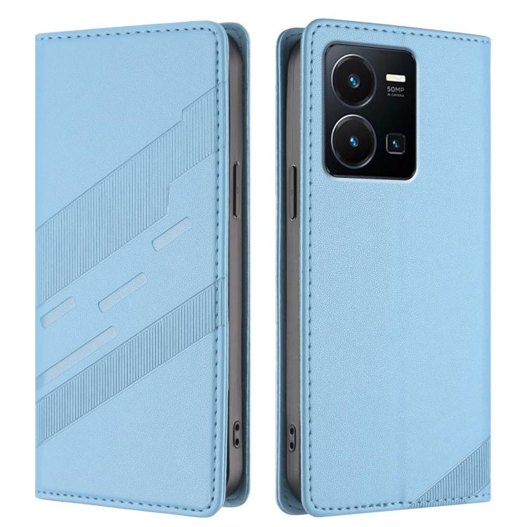 For vivo Y35 4G Global Embossed Multi-functional Wallet Retro Leather Phone Case